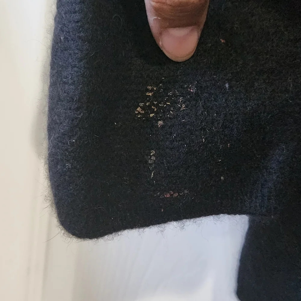 Tory Burch black sweater cardigan (no size/fabric tags) maybe XS/S